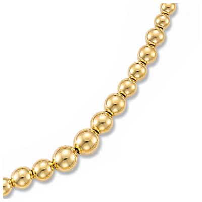 collier de perles en or jaune 18 carats, mariage