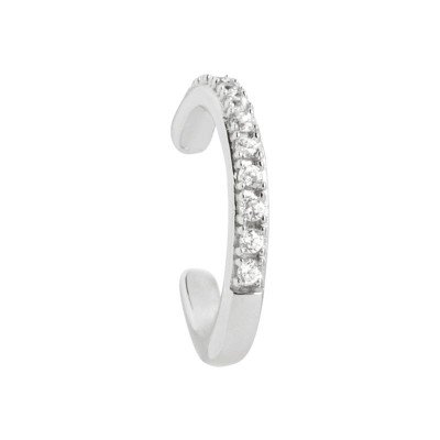 Bague d'oreille à pincer, Argent 925 et zircon pour femme - Tassia