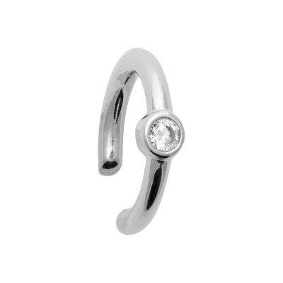 Bague d'oreille à pincer, Argent 925 et zircon pour femme - Artik