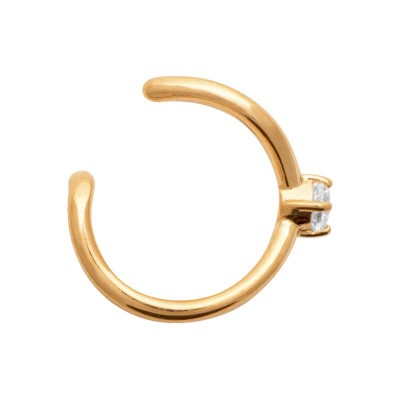 anneau percing d'oreille sans trou