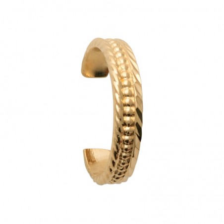 Bague d'oreille percing sans trou, anneau original en plaqué or - Asma