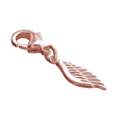 Charm femme pour bracelet, Aile en plaqué or rose, Zoé Bijoux