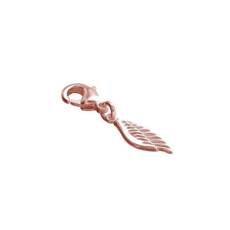 Charm tendance pour femme LZ en plaqué or rose, Aile Charm tendance pour femme LZ en plaqué or rose, Aile