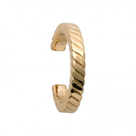 Anneau d'oreille à pincer, plaqué or 18 carats - Alexa