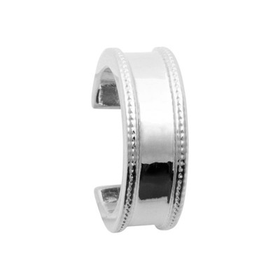 Bague d'oreille pour cartilage, argent rhodié - Esna