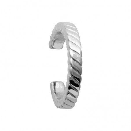 Anneau d'oreille à pincer, argent rhodié 925 millièmes - Alexa