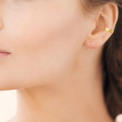 anneau plaqué or pour oreille sans trou