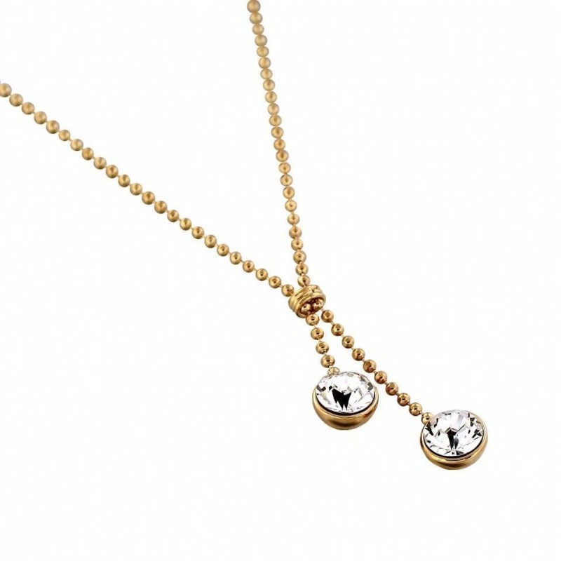 collier femme en plaqué or et cristal de Swarovski, Sphères collier femme en plaqué or et cristal de Swarovski, Sphères