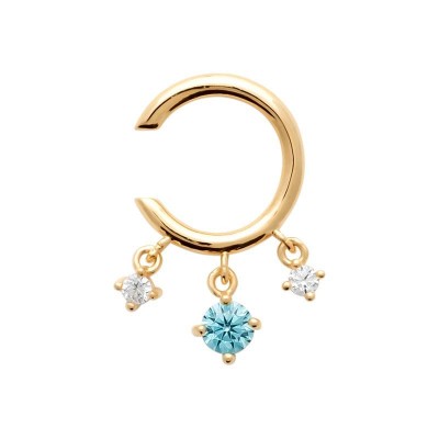 faux piercing en plaqué or