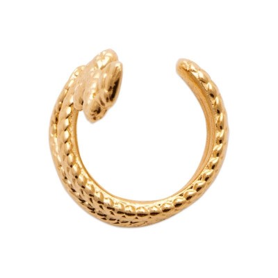 bague serpent doré pour oreille