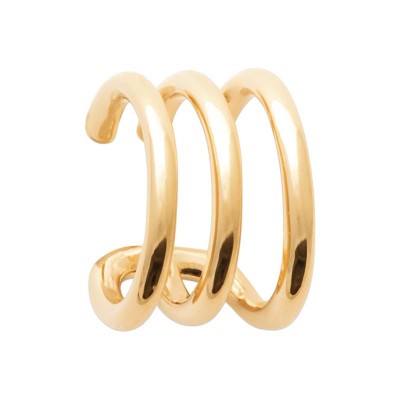 Bague d'oreille 3 anneaux en plaqué or 18 carats - Sillage