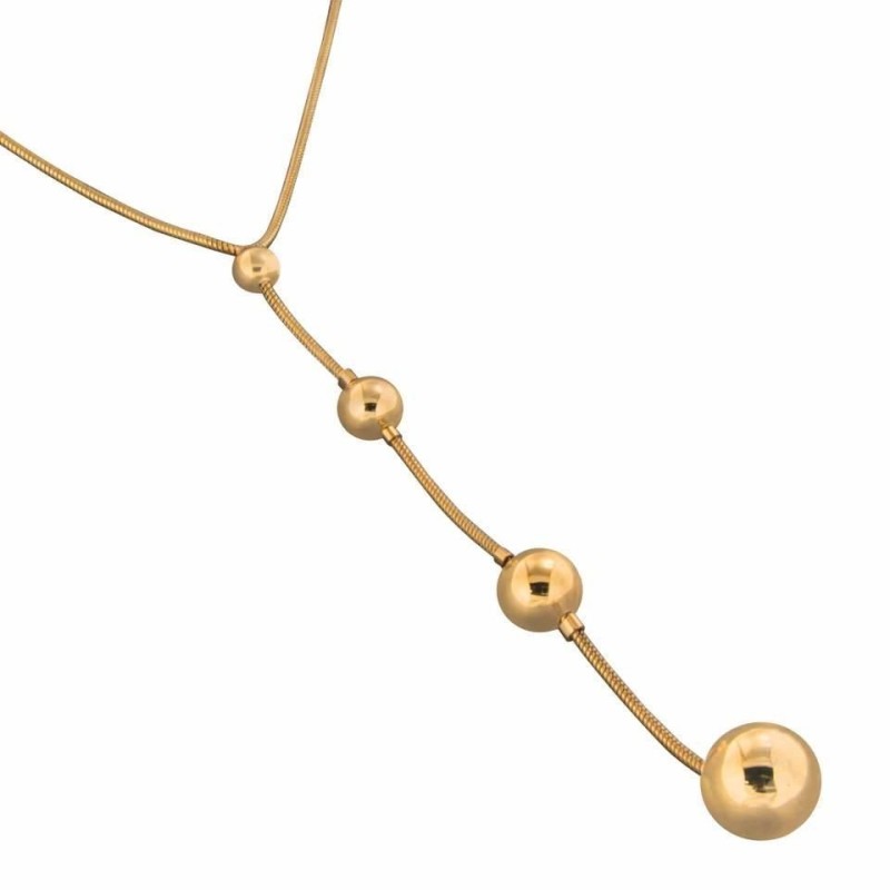 collier fantaisie pour femme en plaqué or Louise Zoé, Chute collier fantaisie pour femme en plaqué or Louise Zoé, Chute