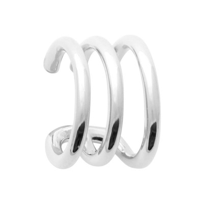 Bague d’oreille 3 anneaux en argent rhodié 925 - Sillage