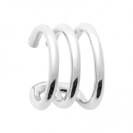 Bague d’oreille 3 anneaux en argent rhodié 925 - Sillage