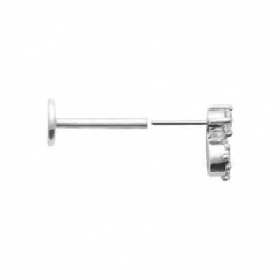  Piercing Alexandrine porté sur le lobe