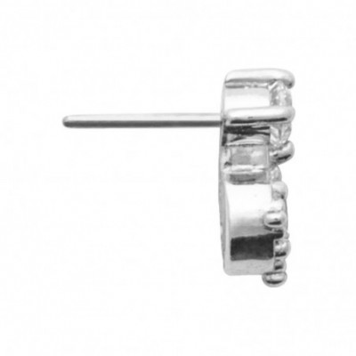  Piercing avec tige titane et pierres éclatantes