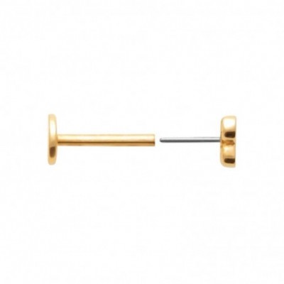  piercing symbolique en plaqué or sur fond clair