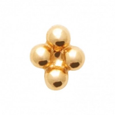 Piercing Alia avec perles dorées
