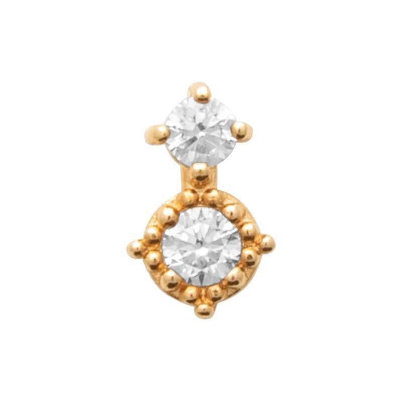 Piercing doré Ysé avec breloque brillante