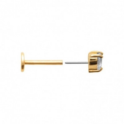  Gros plan sur piercing en forme de coeur
