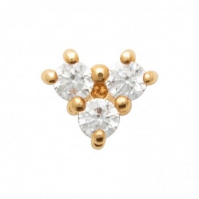 Bijou d'oreille Maïa en plaqué or 18 carats