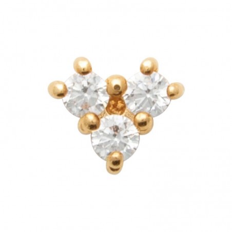 Bijou d'oreille Maïa en plaqué or 18 carats