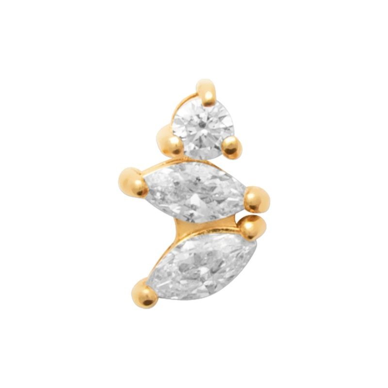 Bijou doreille en or plaqué