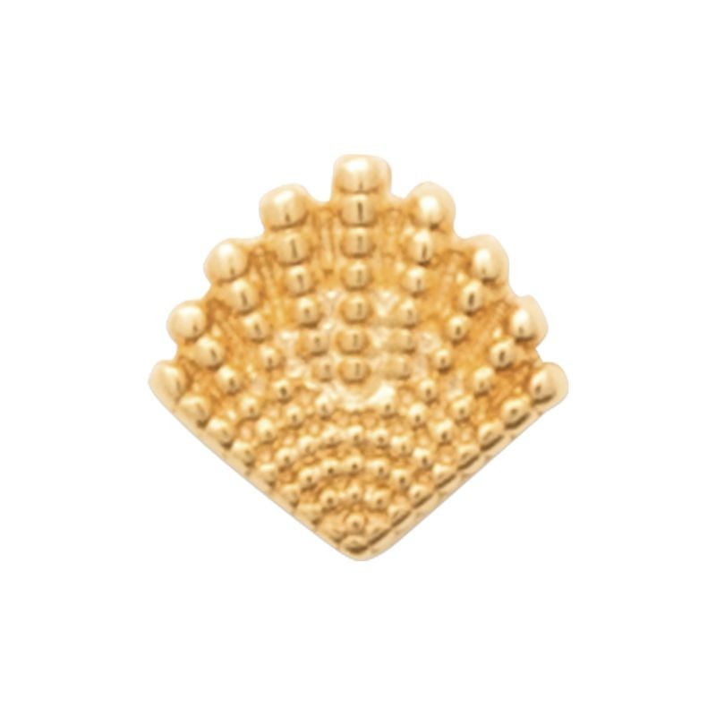 piercing d'oreille plaqué or 18 carats