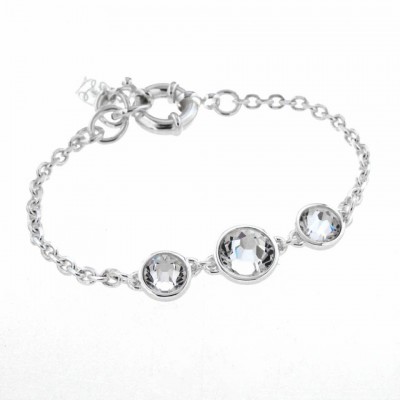 Bracelet en argent, Swarovski pour femme - Trystel - Lyn&Or Bijoux