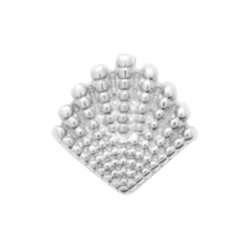 Piercing Lozen en argent rhodié motif éventail