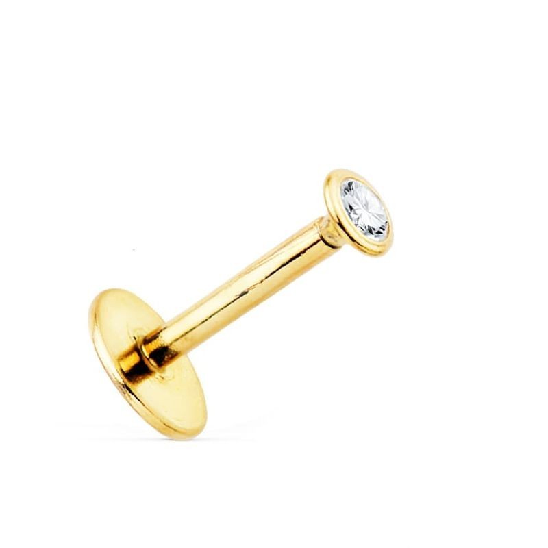 Piercing doreille en or 18k orné doxydes microsertis à la brillance discrète