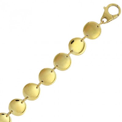 Bracelet Lueur – Acier doré brillant, Pastilles légères et élégantes