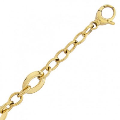 Bracelet Audacieuse – Acier doré, maille fantaisie chic et contemporaine