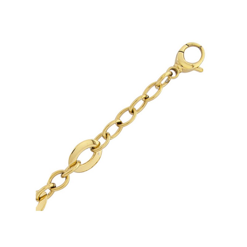 Bracelet Audacieuse – Acier doré, maille fantaisie chic et contemporaine