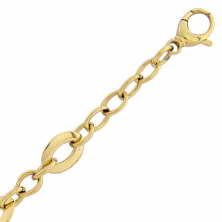 Bracelet Audacieuse – Acier doré, maille fantaisie chic et contemporaine