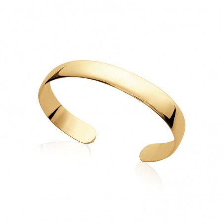 Bracelet femme, jonc large en plaqué or 18 carats - Dybbi