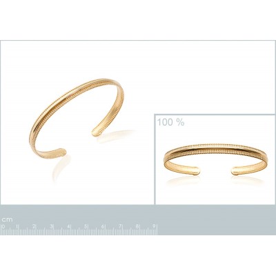 taille bracelet jonc ouvert pour femme