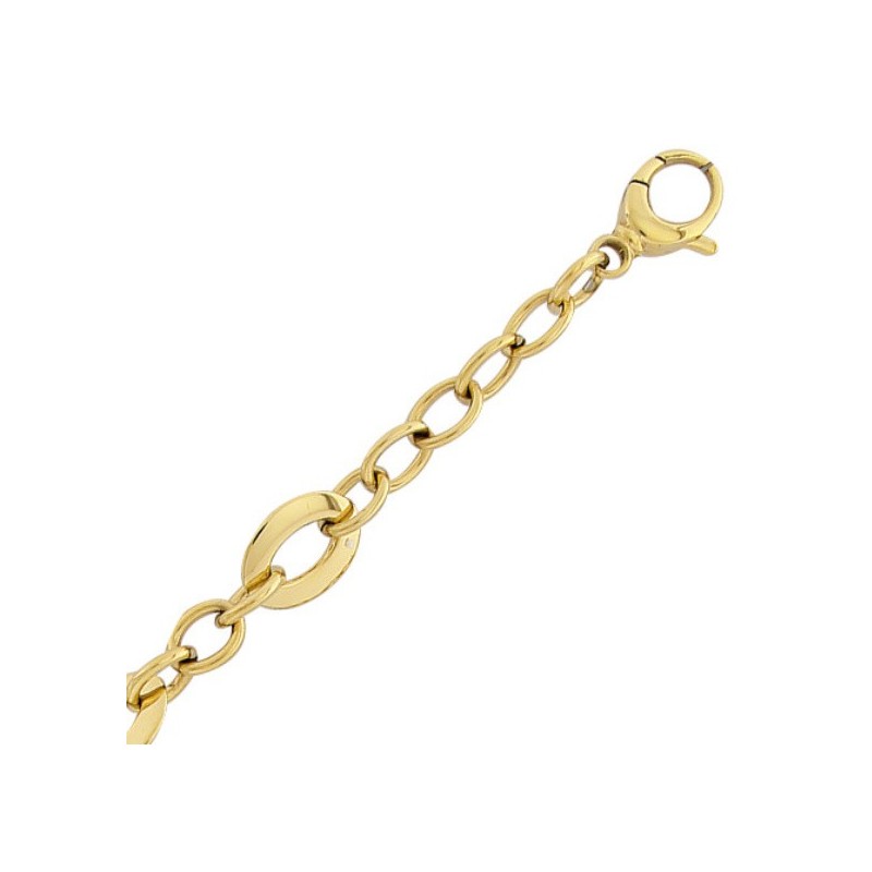 Bracelet Audacieuse – Acier doré, maille fantaisie chic et contemporaine