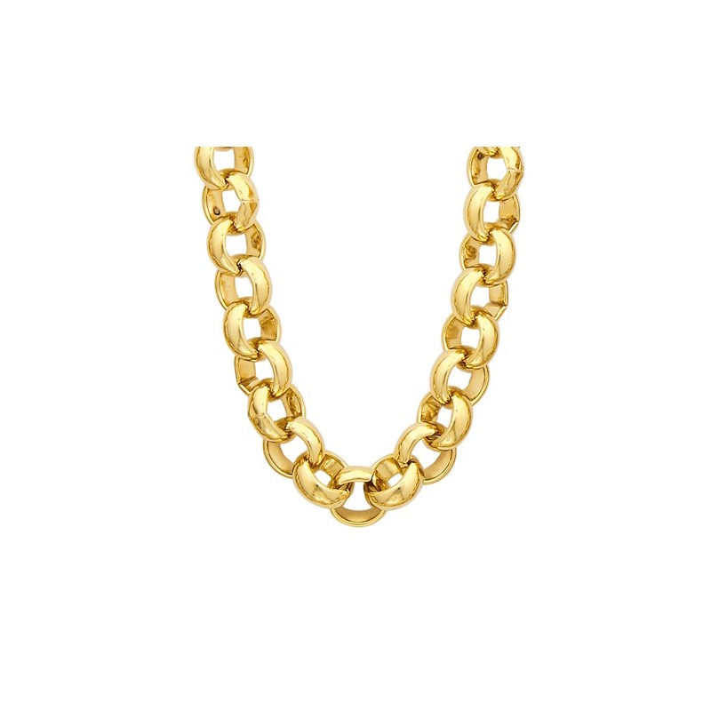 Collier femme en plaqué or, maille Jaseron - Talita