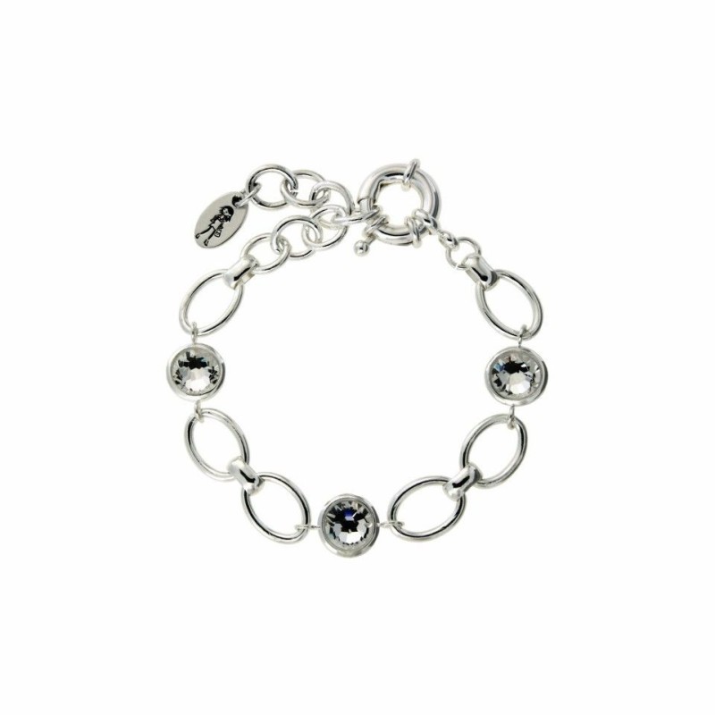 Bracelet swarovski en argent pour femme, bijou de créateur Zoé bijoux Bracelet swarovski en argent pour femme, bijou de créateur Zoé bijoux