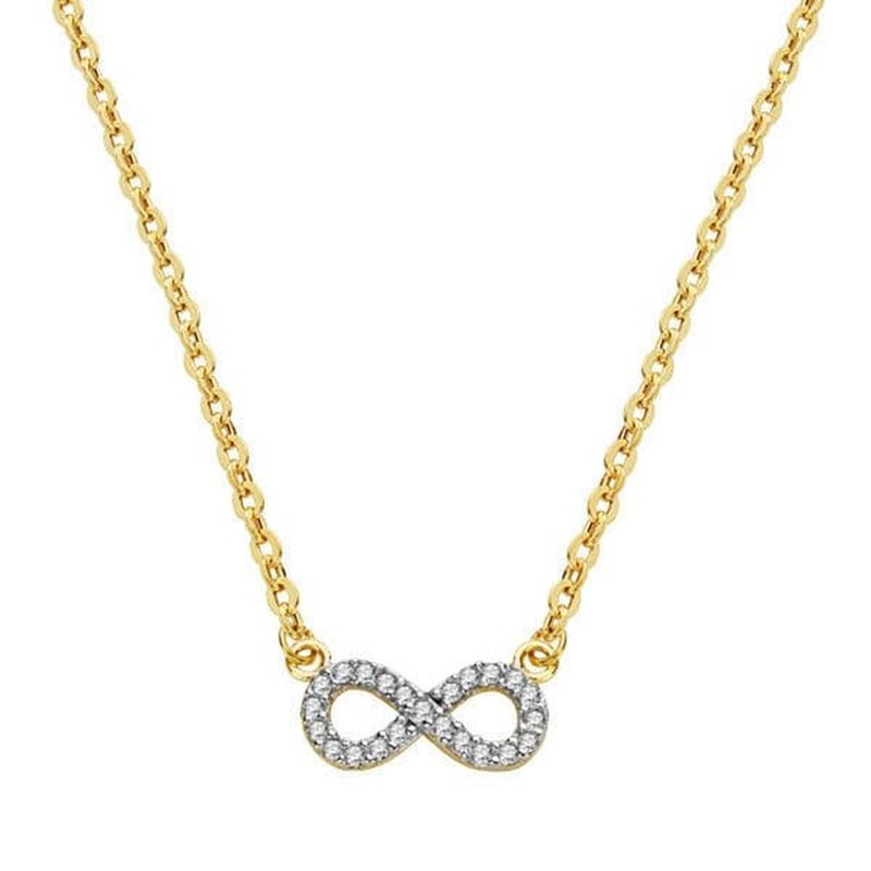 collier or bicolore blanc et jaune 18 carats