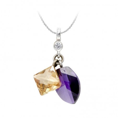 pendentif or blanc 18 carats