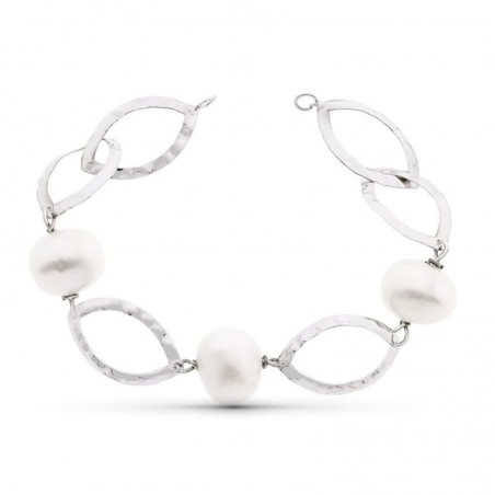 Bracelet Ysée – Or blanc 18 carats et perles de culture blanches