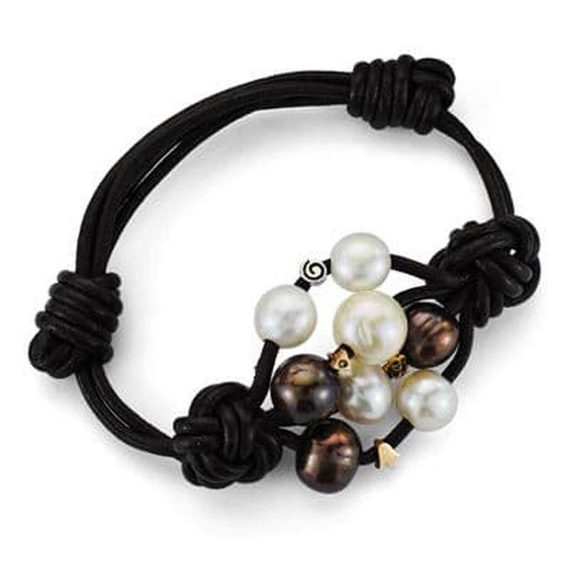 bracelet or bicolore blanc et jaune 18 carats