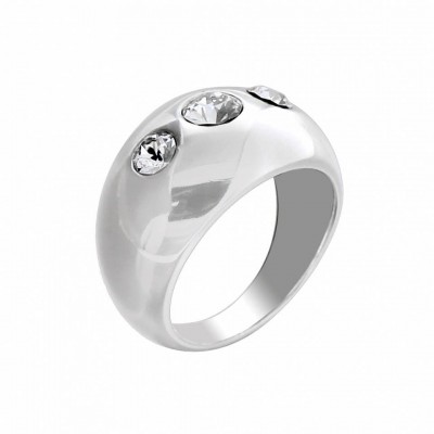 Bague Gaudron femme en argent & cristal de Swarovski, création Zoé Bijoux - Tokyo - Lyn&Or Bijoux