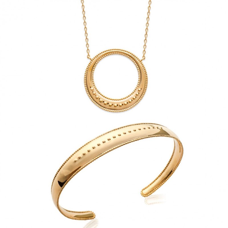 Parure Apolline – L'éclat solaire en plaqué or pour femme