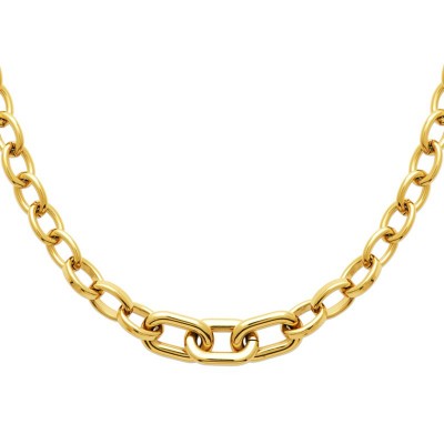 Collier Oversize en Acier PVD Doré - Sygma