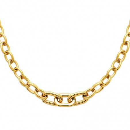 Collier Oversize en Acier PVD Doré - Sygma Collier Oversize en Acier PVD Doré - Sygma