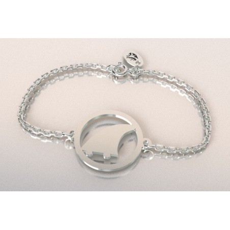 Bracelet thème Surf en argent pour femme - Aileron - Lyn&Or Bijoux Bracelet thème Surf en argent pour femme - Aileron - Lyn&Or Bijoux