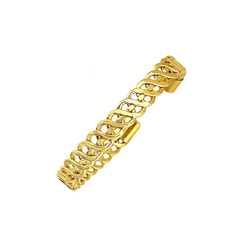 Bracelet Jonc Ouvert Diana - Plaqué Or 18K